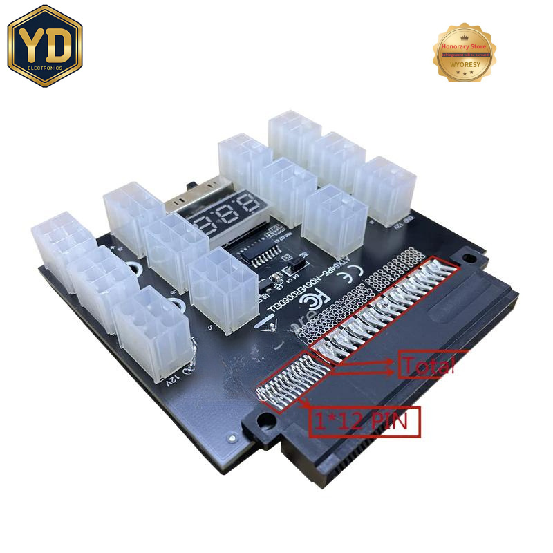 2400W Server Psu Breakout Board - لوحة توصيل محول طاقة YD PCI-E