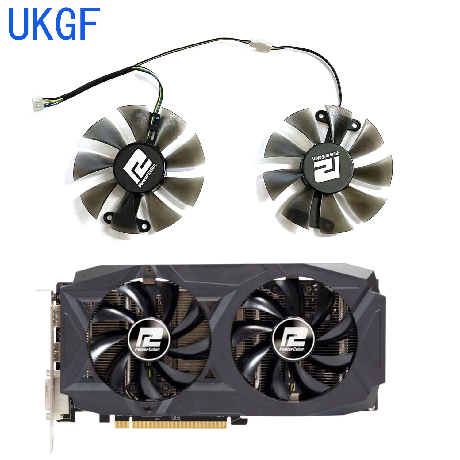 Rx 580 8Gb 2048Sp Gpu - مروحة بديلة جديدة للتركيب الذاتي 85