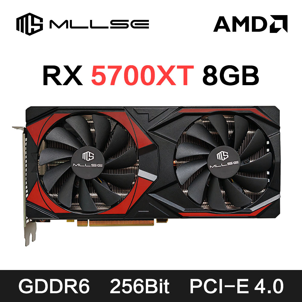 Rx 5700 Xt 8Gb Video Card - بطاقة رسومات MLLSE AMD RX5700 XT