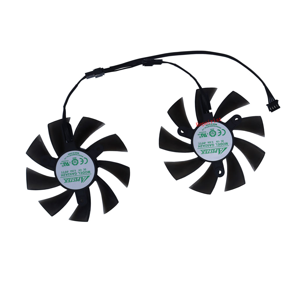 Rx 580 8Gb 2048Sp Gpu - مروحة تبريد لبطاقة الفيديو GPU لـ