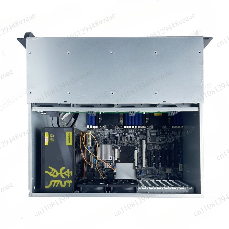 8 Gpu 4U Server Chassis - بطاقة رسومات GPU، محطة عمل لمعالجة