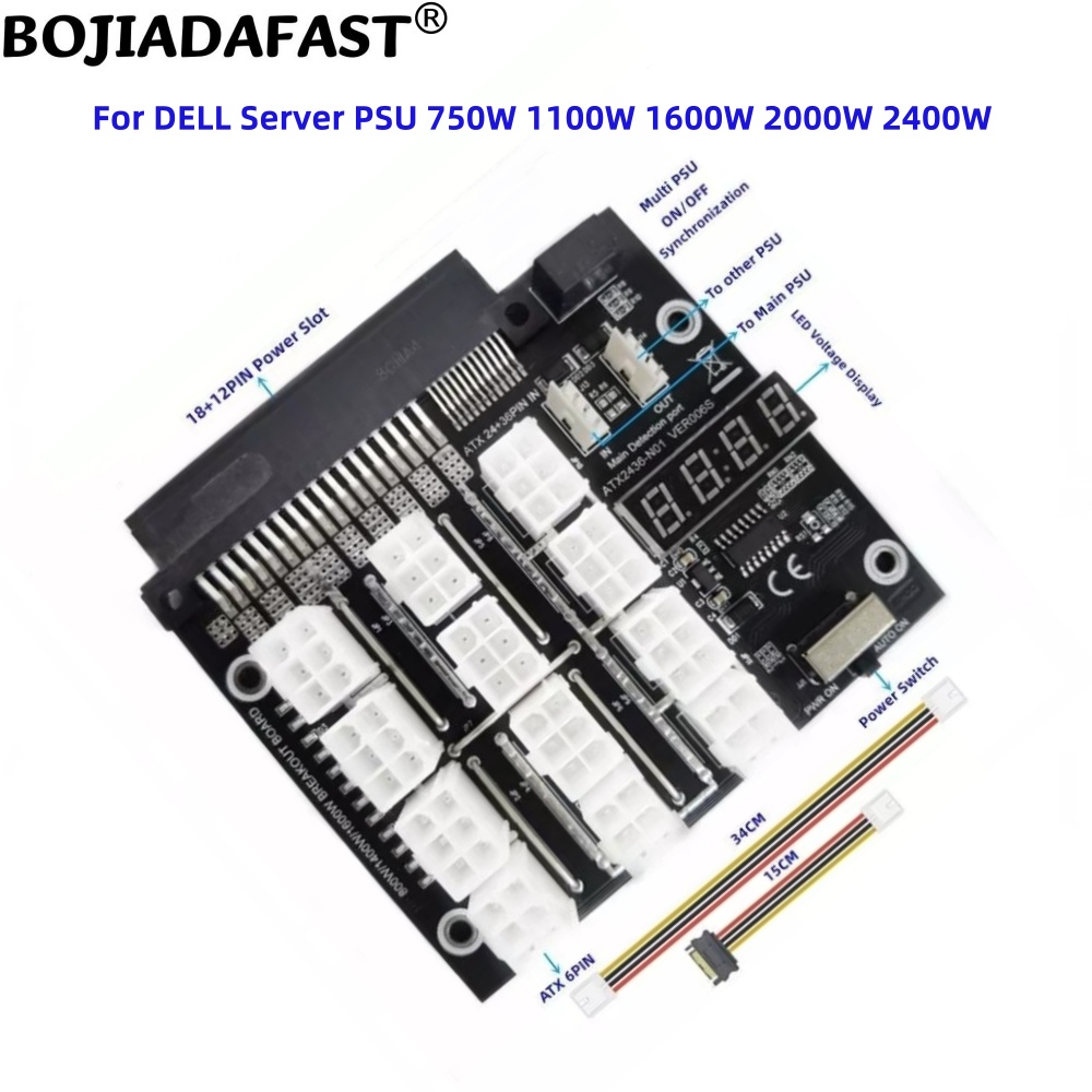 لوحة توزيع طاقة للخوادم بـ 12  - مراجعة 2400W Server Psu Breakout Board وسعره