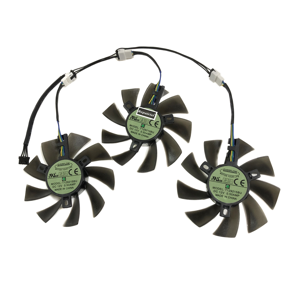 3 قطعة/المجموعة DIY T 129215 B - مراجعة Rx 5700 Xt 8Gb Video Card وسعره