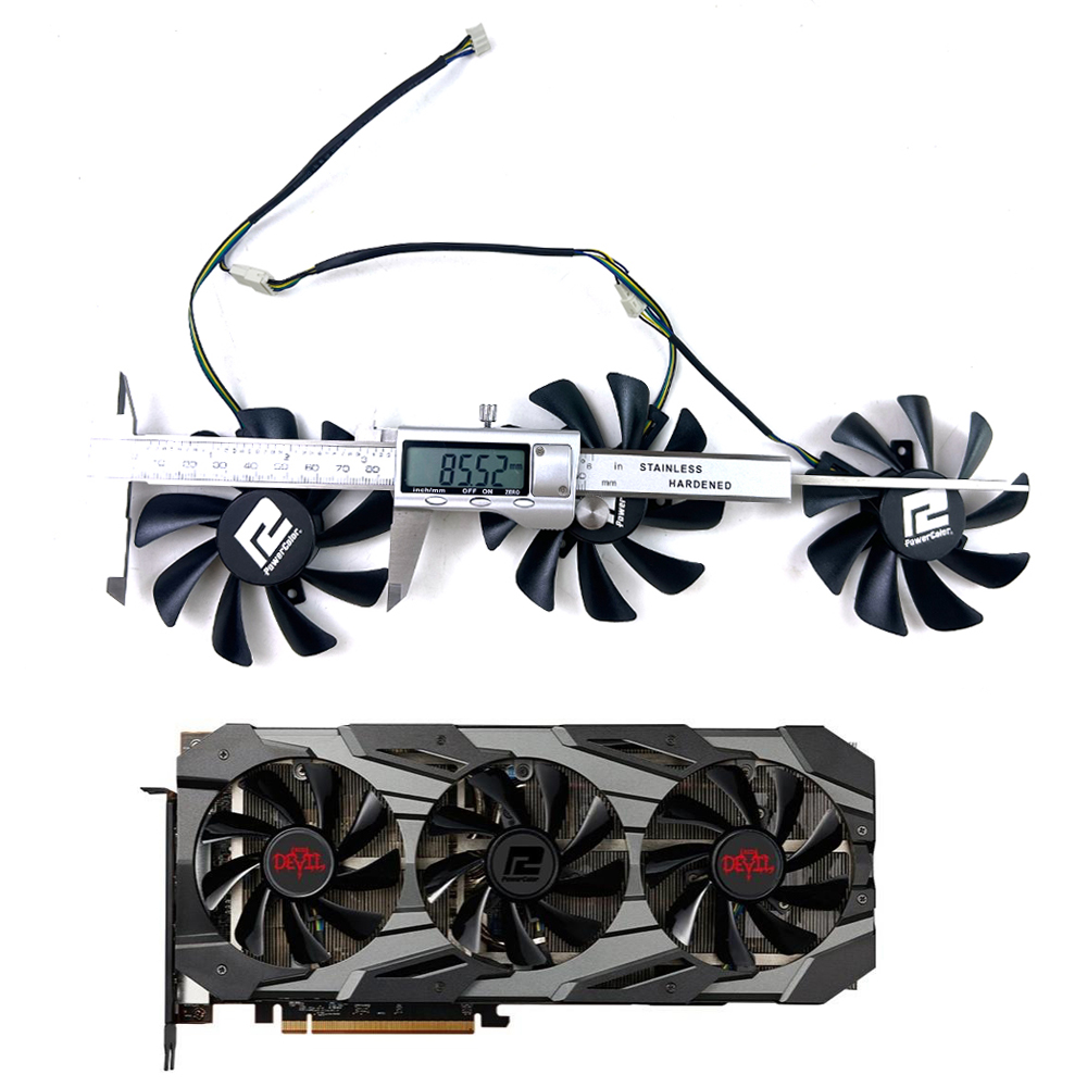 مروحة تبريد جديدة 4PIN T129215 - مراجعة Rx 5700 Xt 8Gb Video Card وسعره