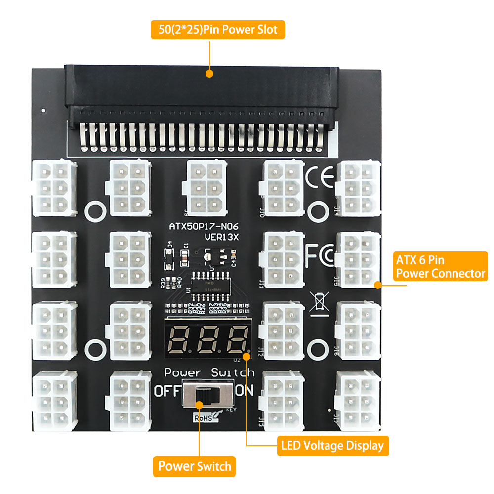 لديل 750 واط 1100 واط 1600 واط - مراجعة 2400W Server Psu Breakout Board وسعره
