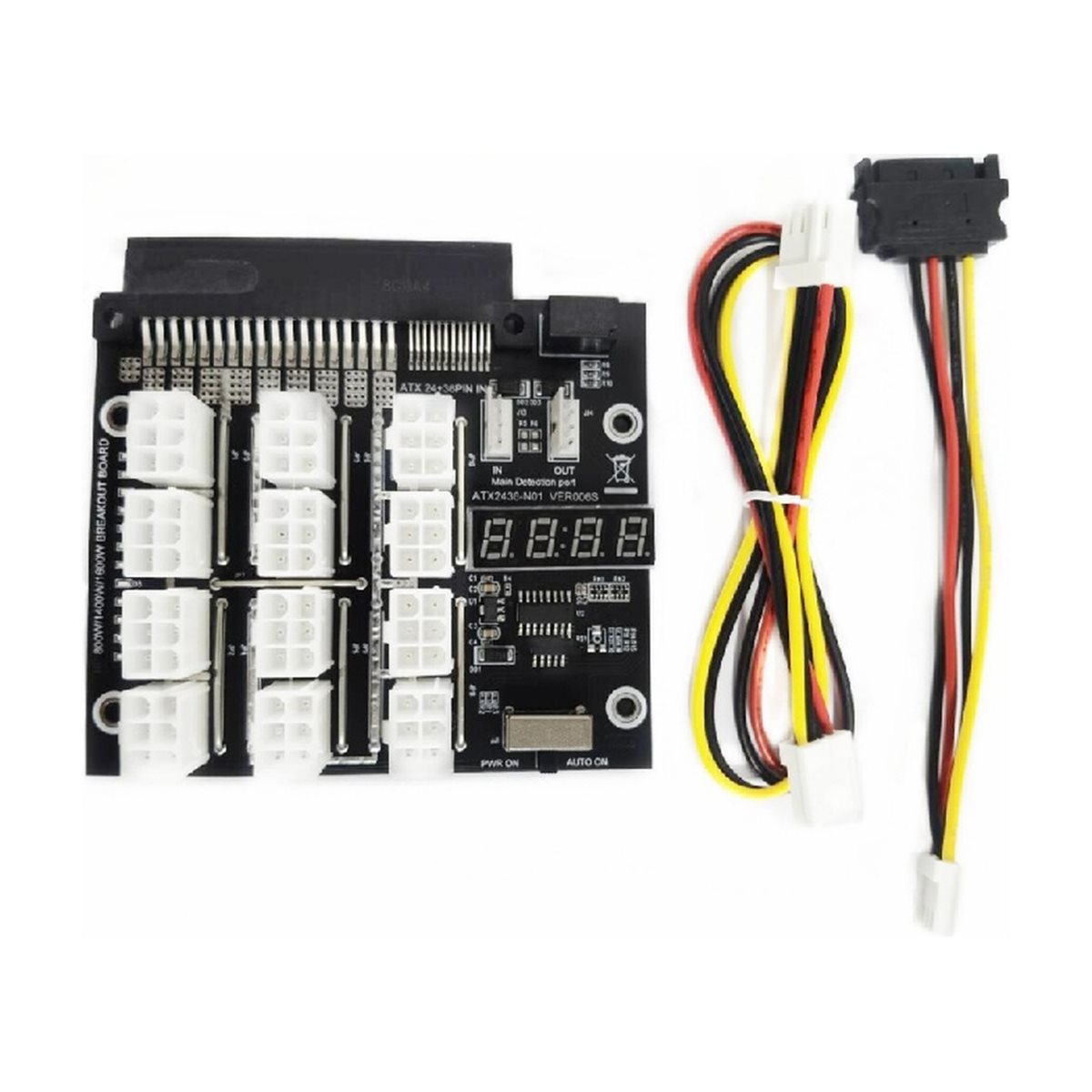 لوحة توصيل جديدة بـ 12 منفذ PC - مراجعة 2400W Server Psu Breakout Board وسعره