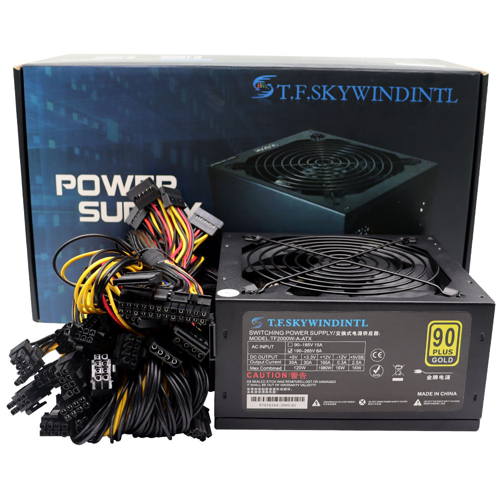 T.F.SKYWINDINL 2000W ATX PC مز - مراجعة 2000W Atx Mining Power Supply وسعره
