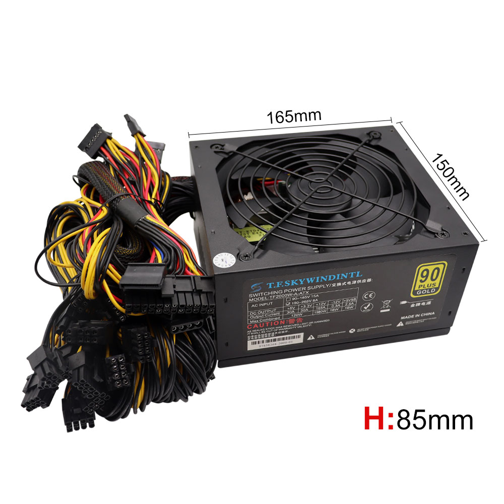 T.F.SKYWINDINL 2000W ATX PC مز - مراجعة 2000W Atx Mining Power Supply وسعره