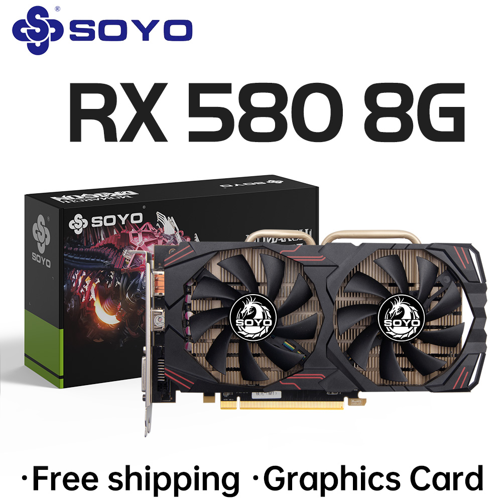 بطاقة رسومات SOYO AMD Radeon R - مراجعة Rx 580 8Gb 2048Sp Gpu وسعره