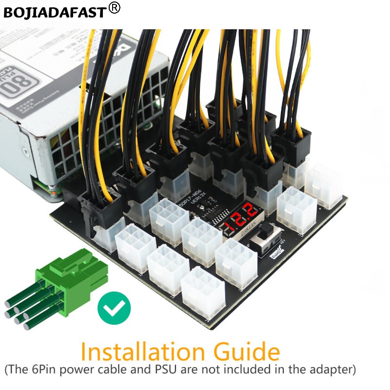 لوحة توصيل طاقة الخادم بـ 17 م - مراجعة 2400W Server Psu Breakout Board وسعره